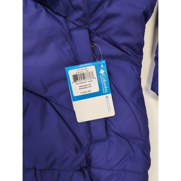 COLUMBIA Snow Eclipse Womens 1X Plus Size Parka/Jacket/Coat Purple $160 - Picture 2 of 5